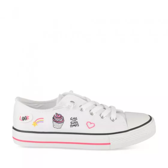 Baskets BLANC LOVELY SKULL