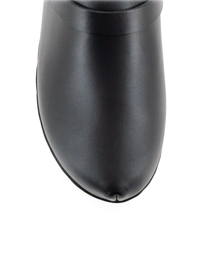 ANCIENT GREEK SANDAL - CLASSIC CLOG NOIR