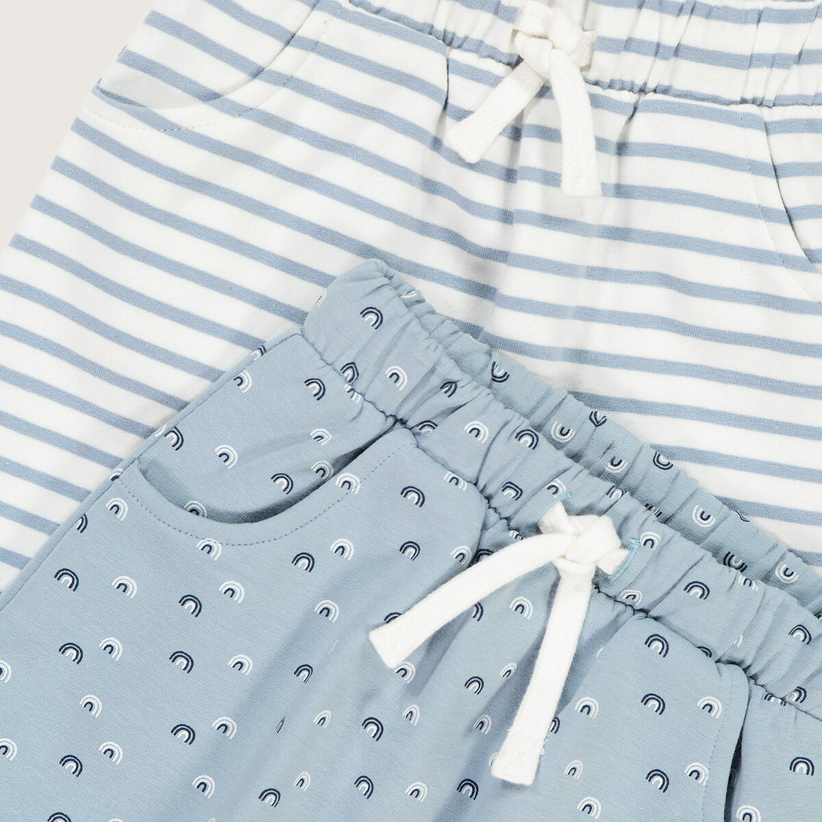COLEÇÃO LA REDOUTE<br>Conjunto de 2 trenós de flanela estampada