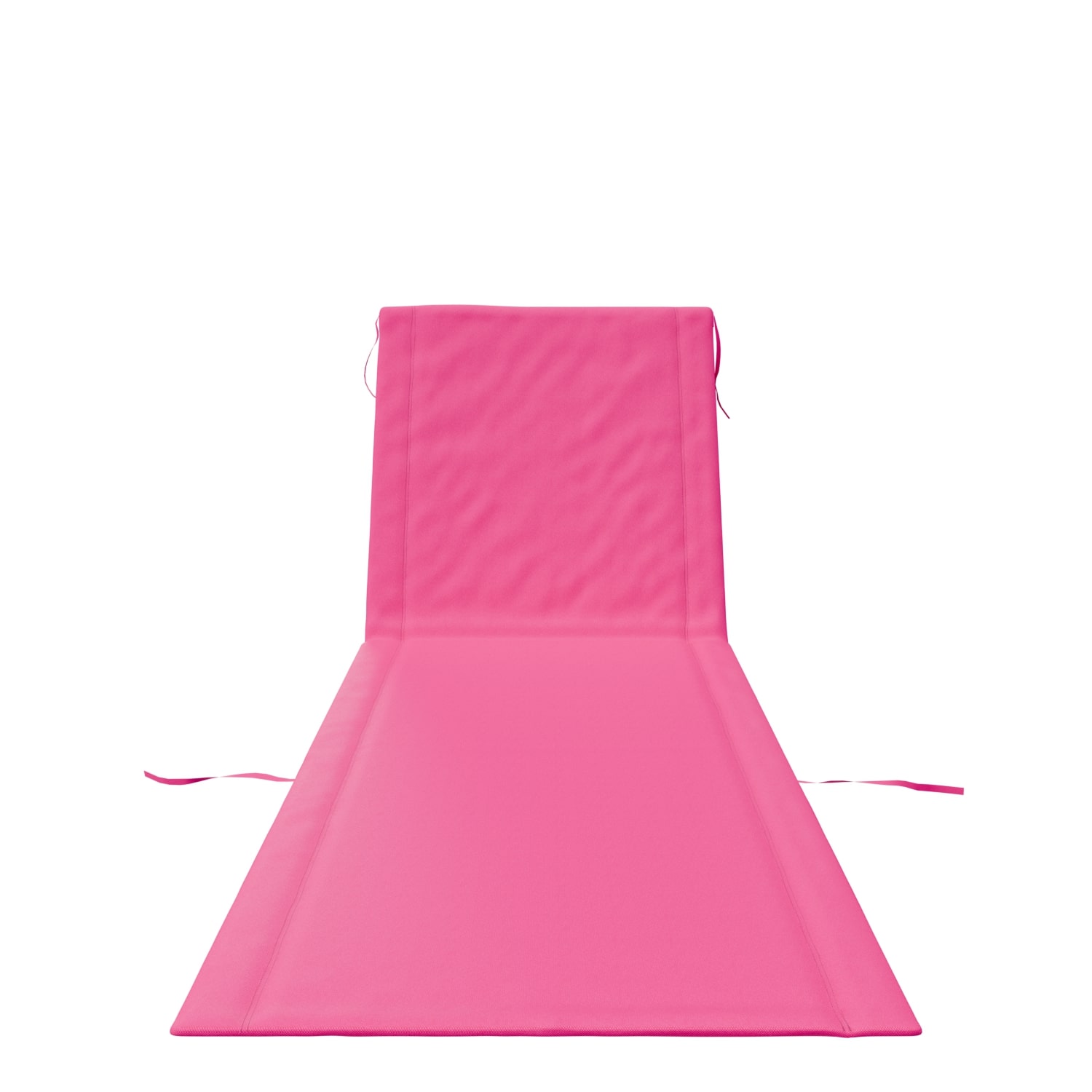 24MOVE® Strandmatte 1er Set klappbar mit Rückenlehne, Strandliege mit Gurt, tragbar für Strand und Garten, Liegematte rosa