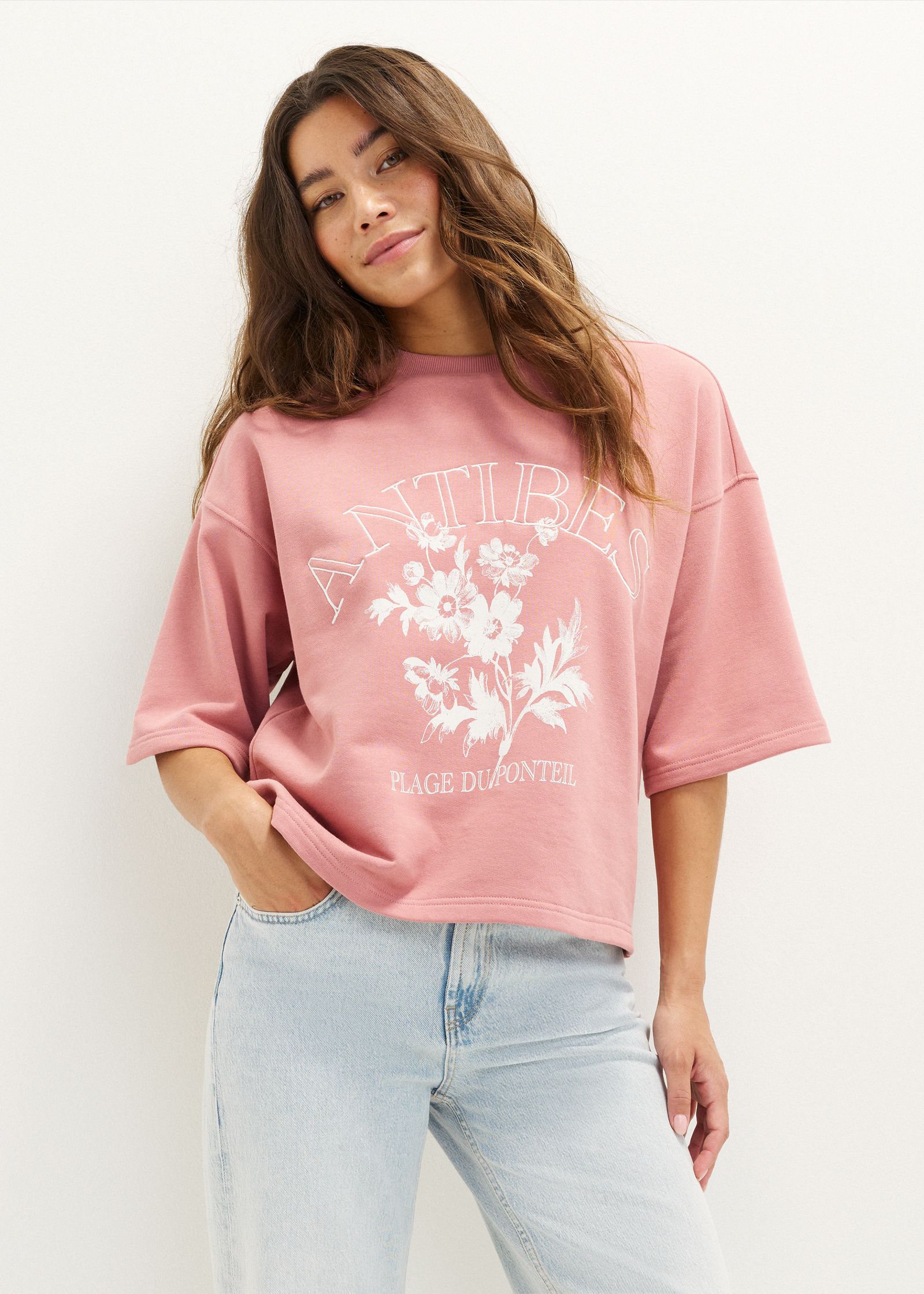 Sweater met korte mouwen