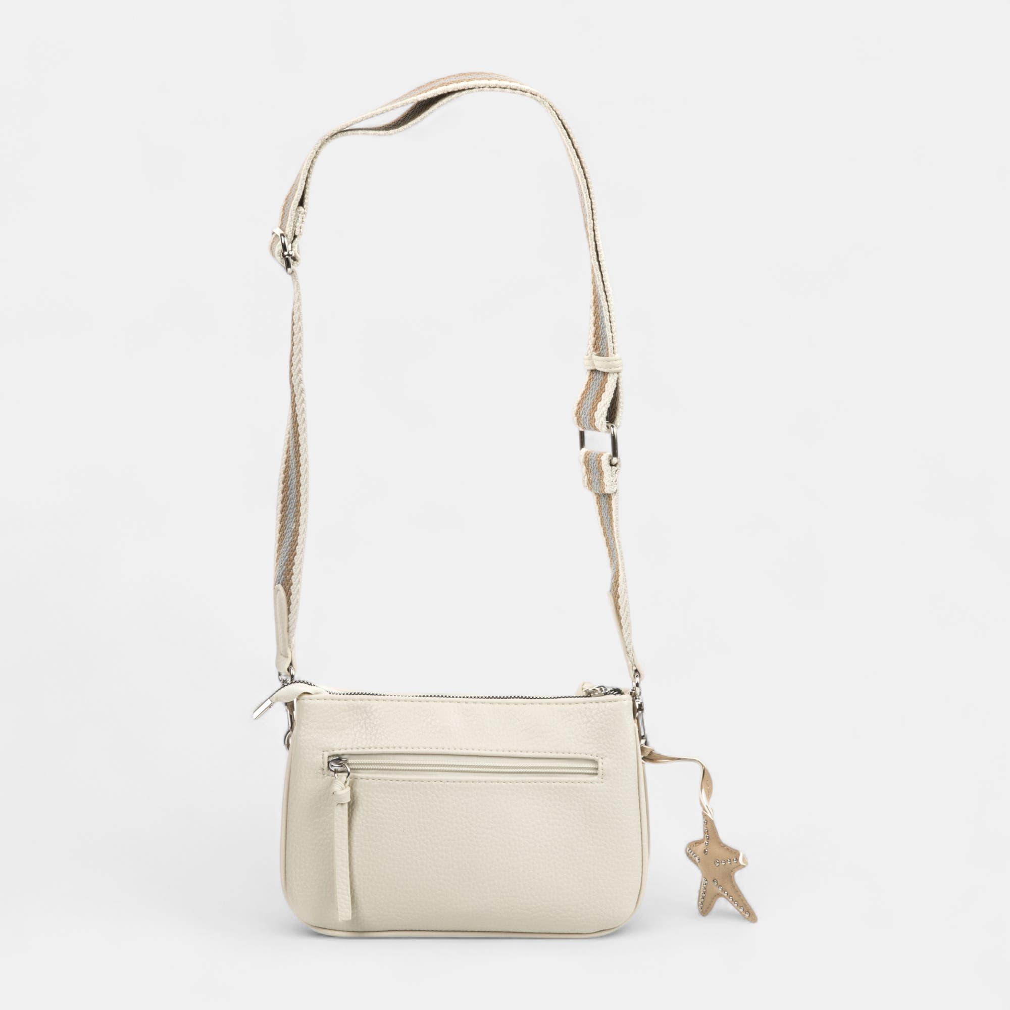Sac bandoulière beige