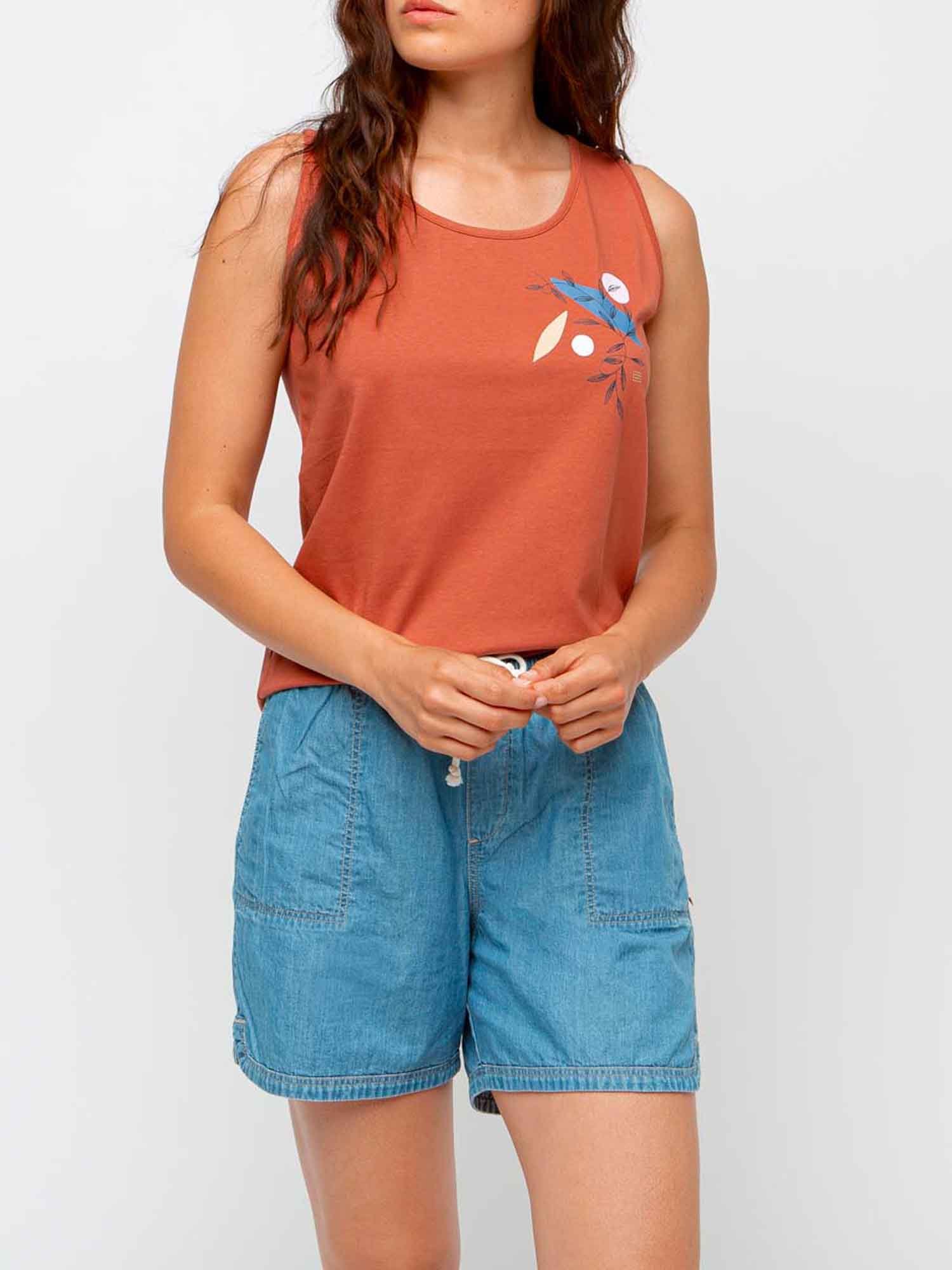 Débardeur Femme Coton Biologique Orange