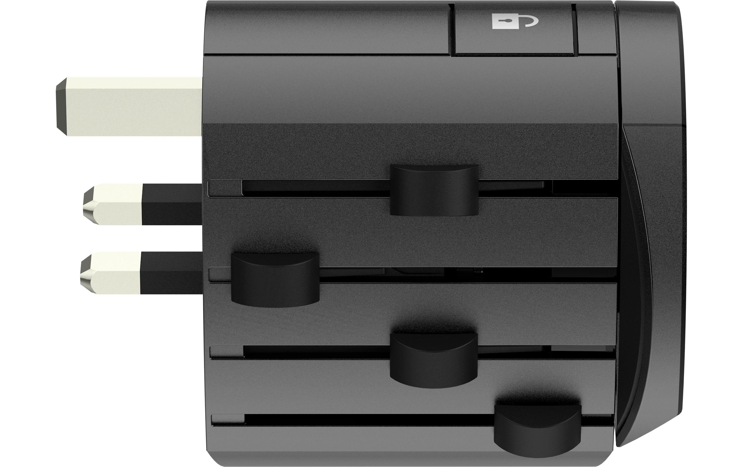 Reiseadapter AlphaPremium-Weltreiseadapter für 2- und 3-polige Geräte
