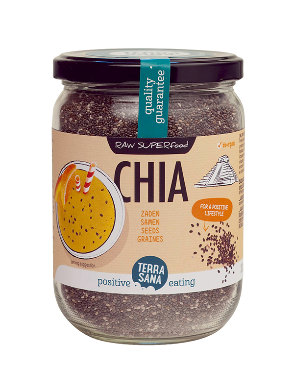 Terrasana Raw Chia Zaad In Glas Bio (330 gr)