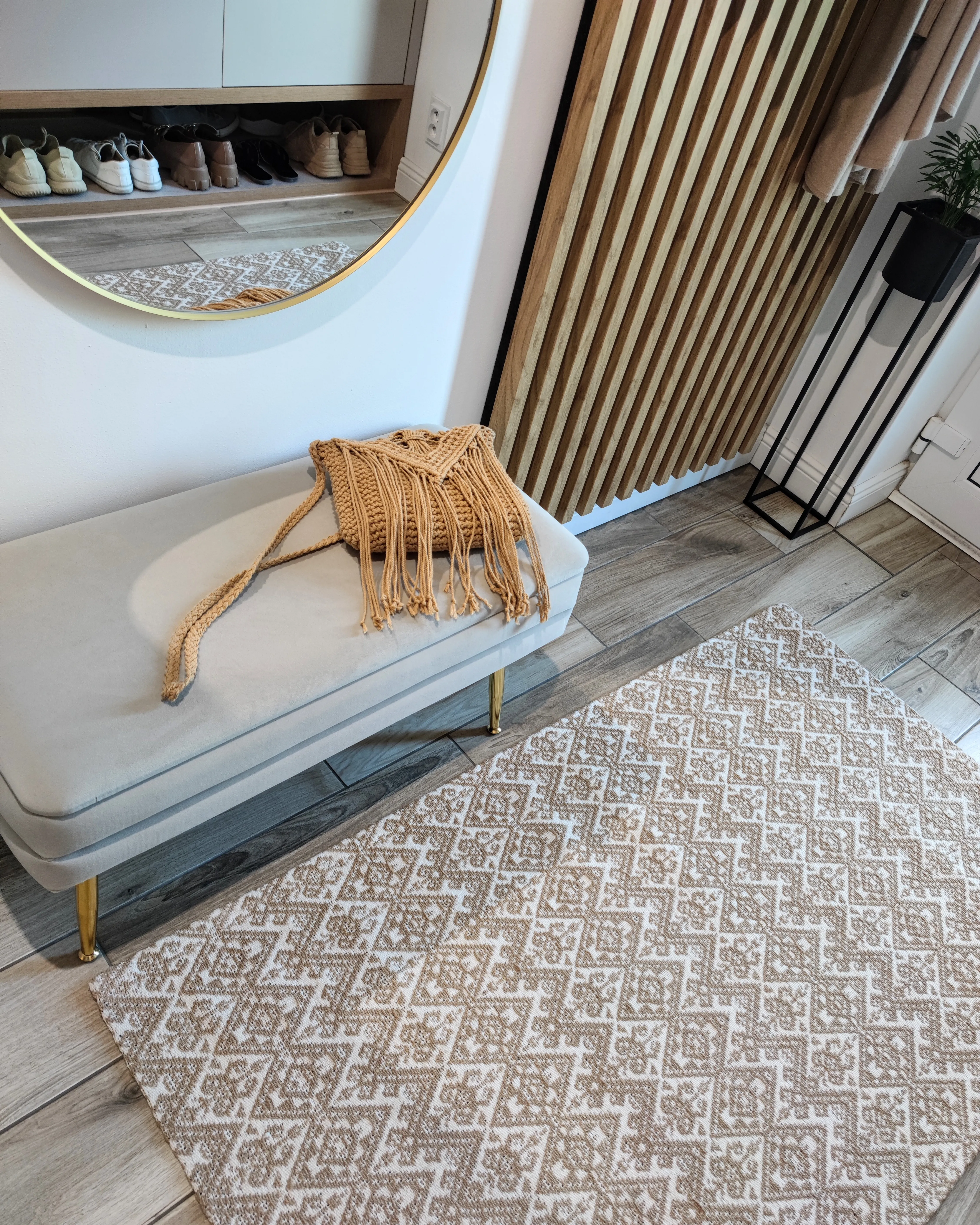 Vloerkleed ATIMA Beige 160 x 230 cm Jute