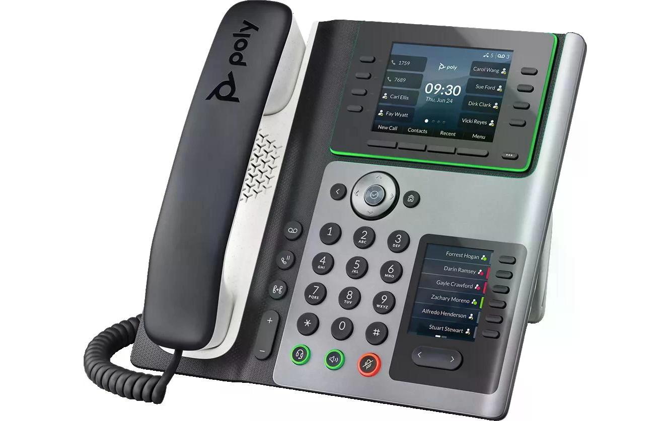 Tischtelefon Poly Edge E450 Grau/Schwarz/Weiss<br>Der neue Bürostandard