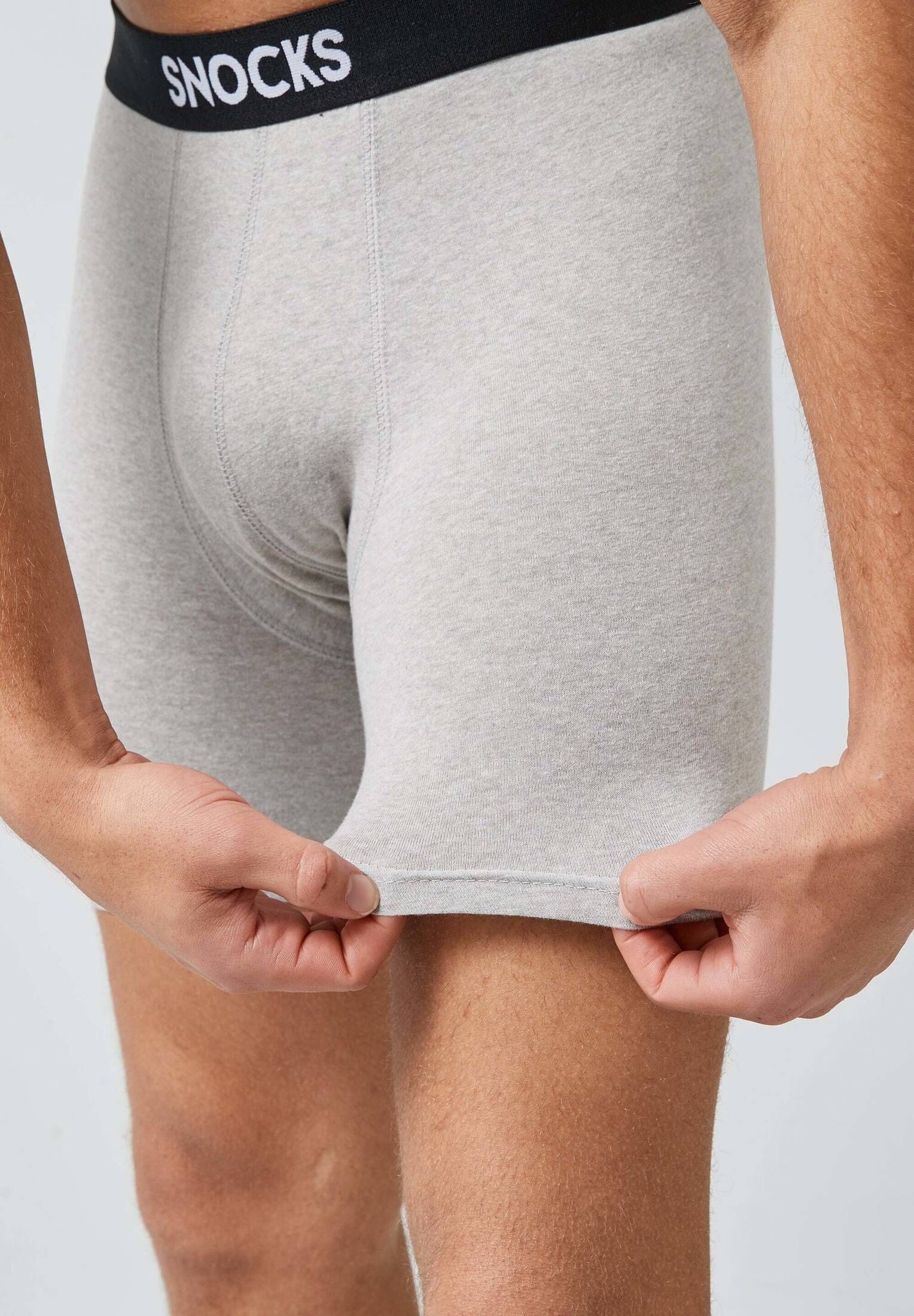 SNOCKS| Herren Boxershorts mit längerem Bein