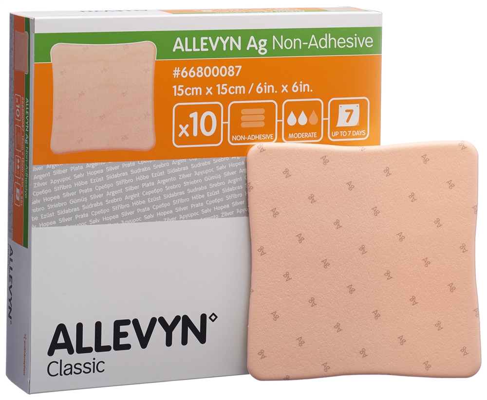 ALLEVYN Wundkompresse 15x15cm 10 Stk