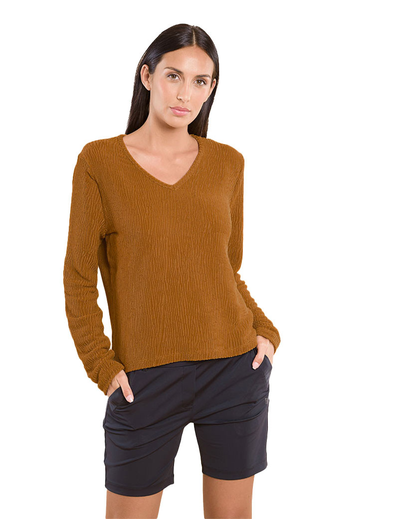 HBT BASICS ESSENTIELS - IBIZA PULL CARAMEL