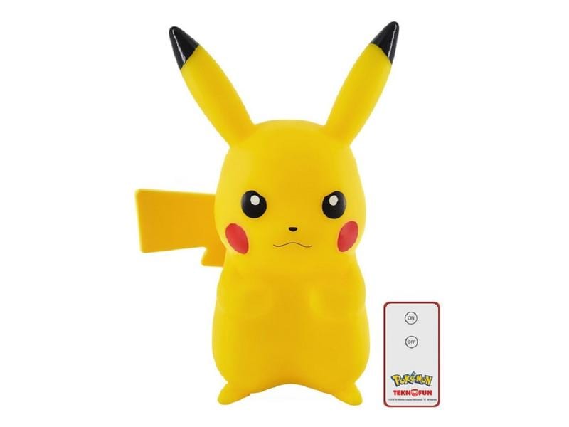 Teknofun Dekoleuchte Pikachu 25 cm (inkl. Fernbedienung) LED-Lampe im Pokémon-Design mit Fernbedienung