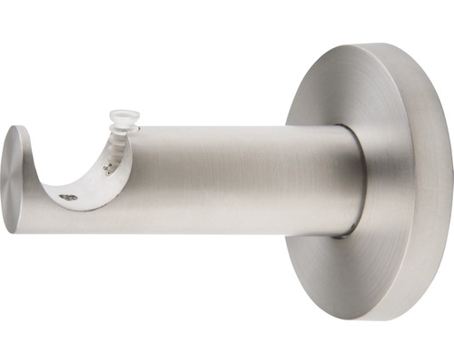 Enkelsporige wandbeugel voor Rivoli, RVS-look, Ø 20 mm, 6,5 cm lang