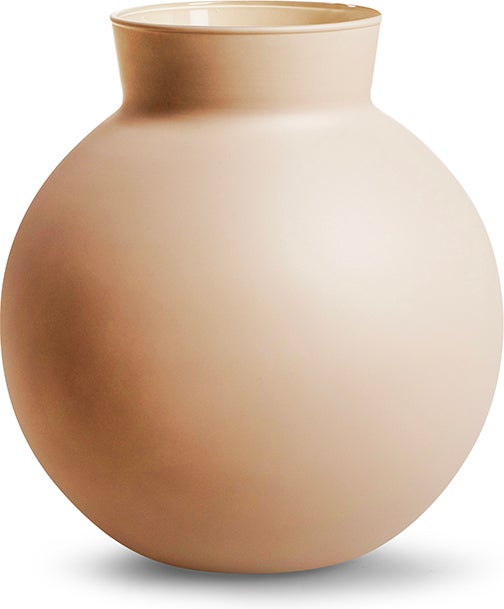 Jodeco vaas Hooper beige D 22 H 22 cm