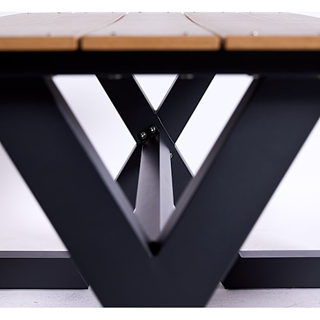Bord-/bænkesæt X-model teak nonwood
