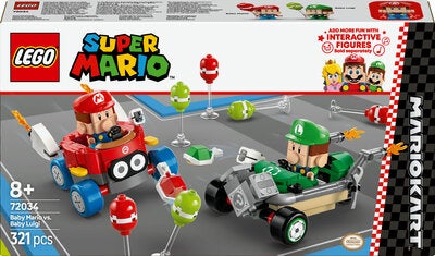 LEGO Super Mario 72034 Mario Kart – Baby Mario mot Baby Luigi