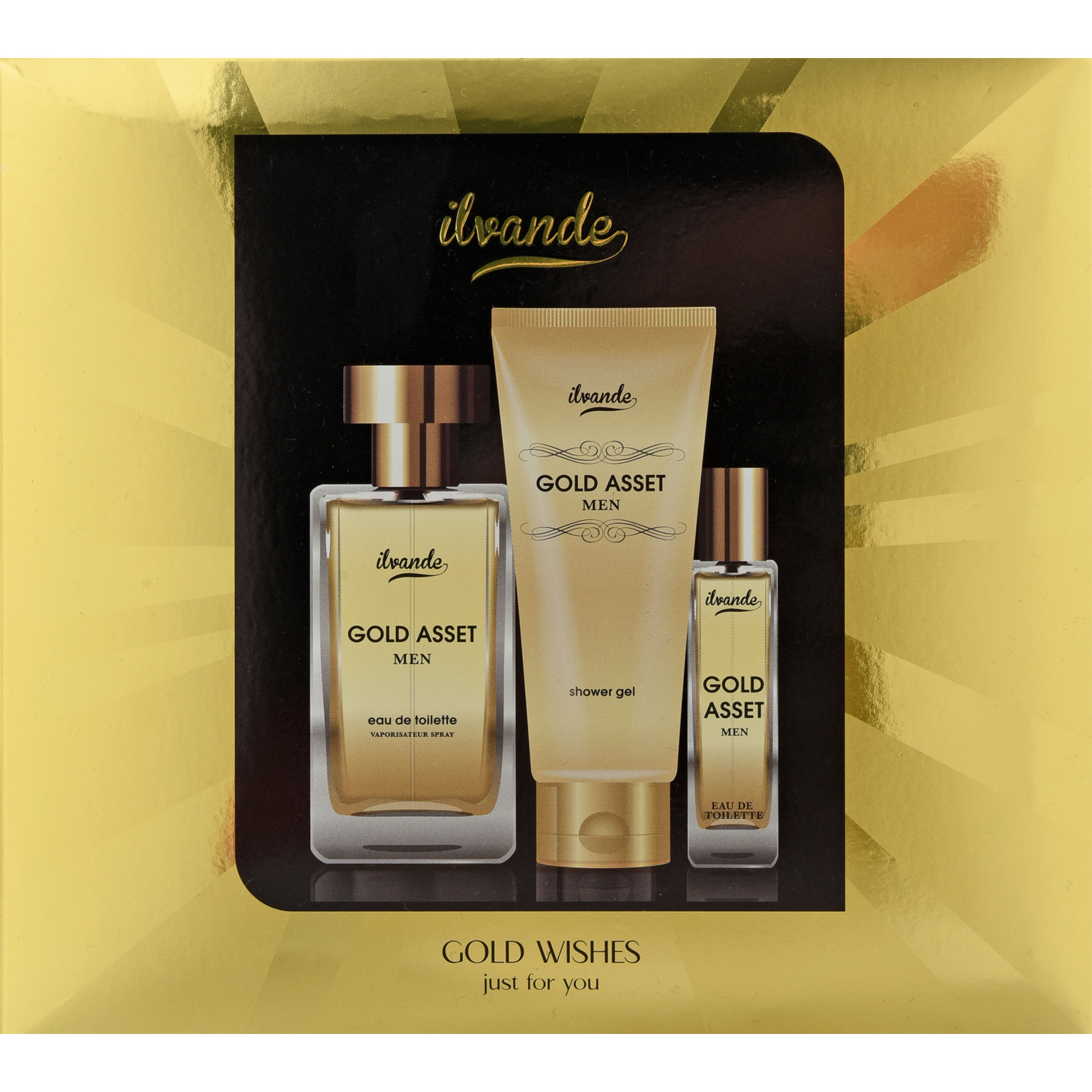 Ilvande Gold Asset Homme Duftset, 3-teilig