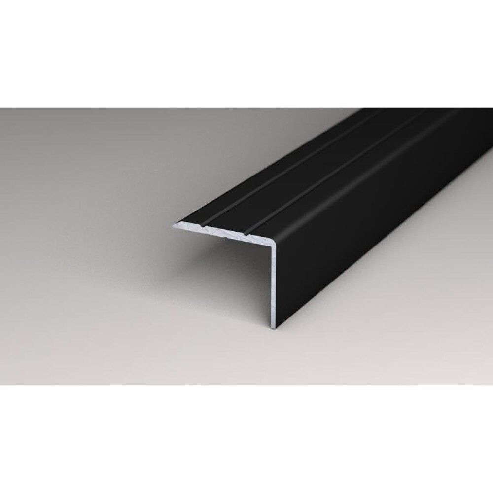 AVSLUTNINGSLIST LOGOCLIC ALUMINIUM 1000X25X20MM SVART