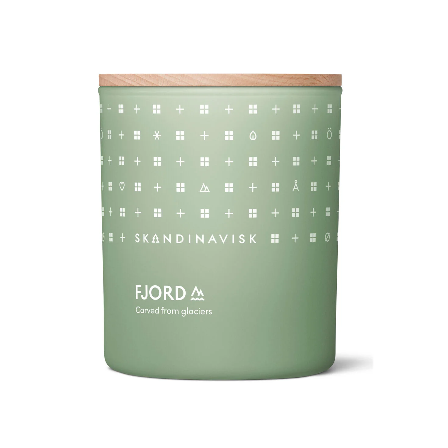 Skandinavisk  Fjord duftlys, 200g. - Fjord green