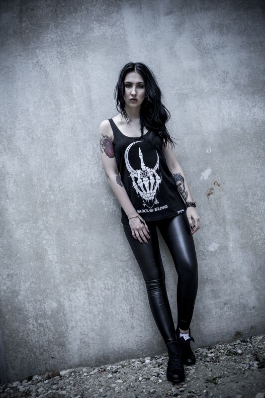 Fuck Off | Black Blood by Gothicana Top