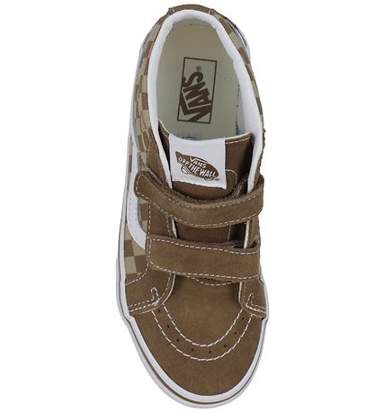 Vans Sko - SK8-Mid Reissue V Neutral - Checkerboard Brown/White
