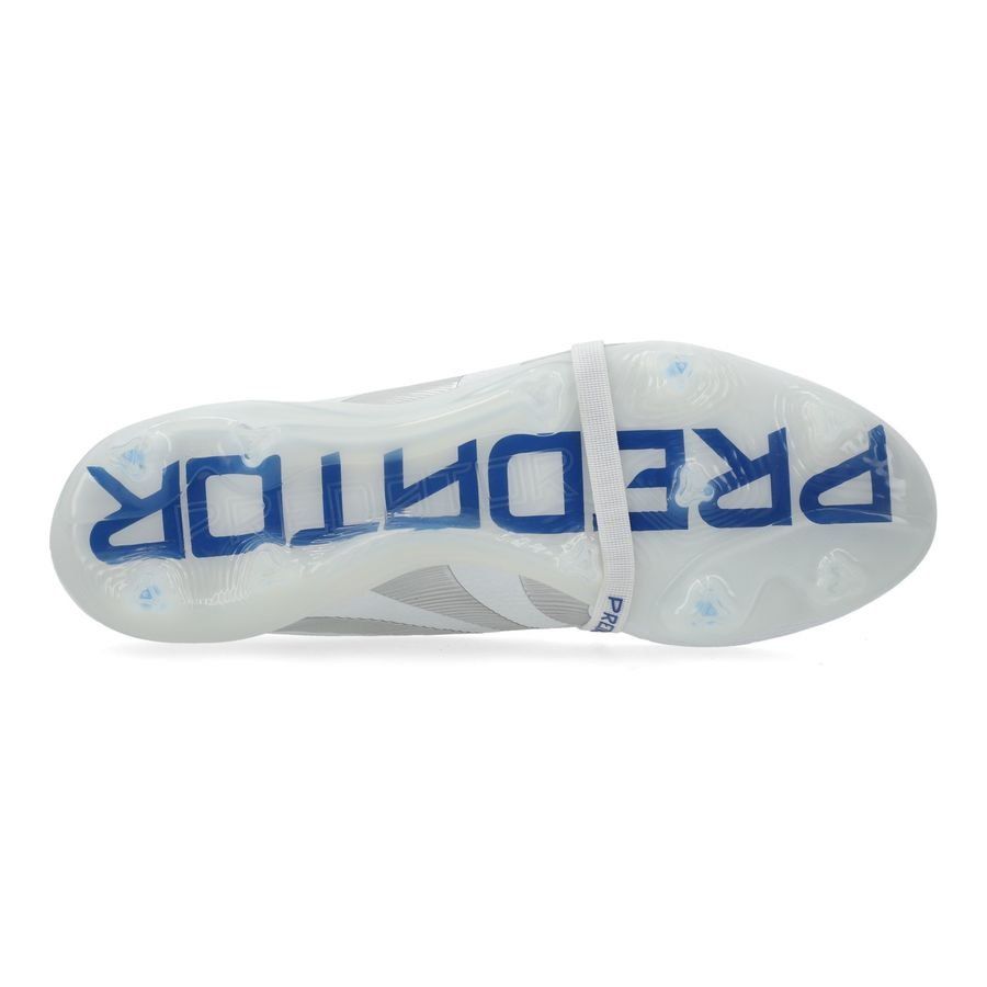 adidas Predator Elite Fold-over Tongue FG Polar Victory - Blanc/Argenté/Bleu