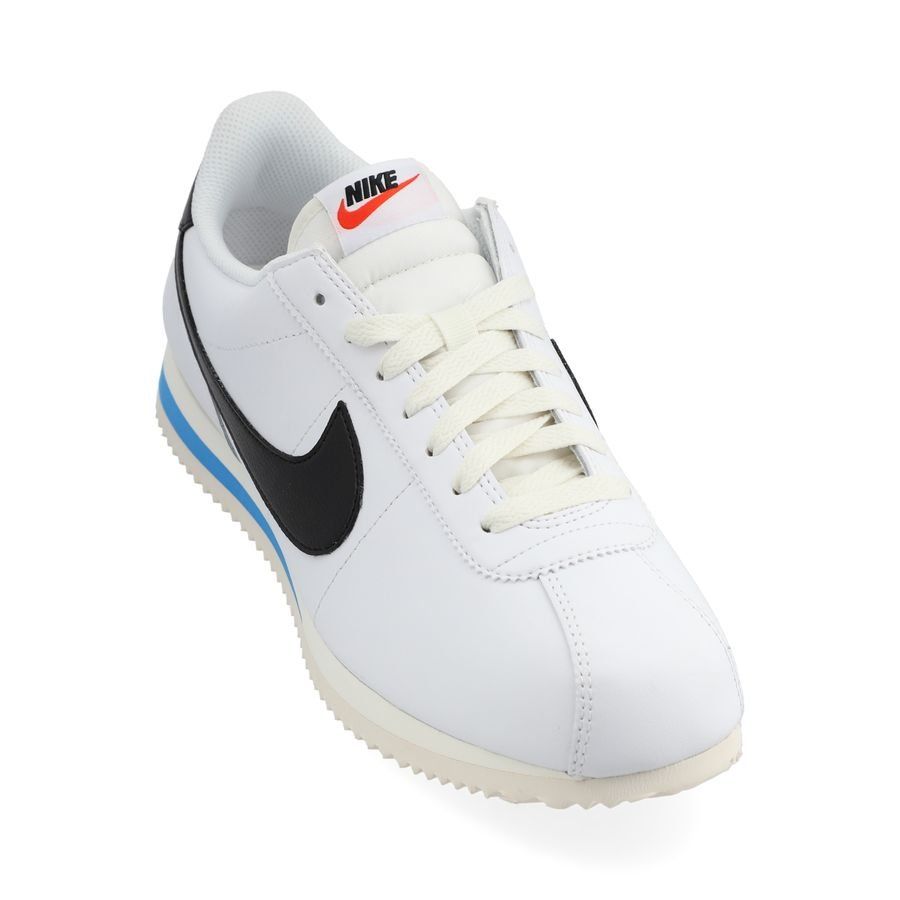 Nike Chaussures Cortez - Blanc/Noir/Bleu Femme
