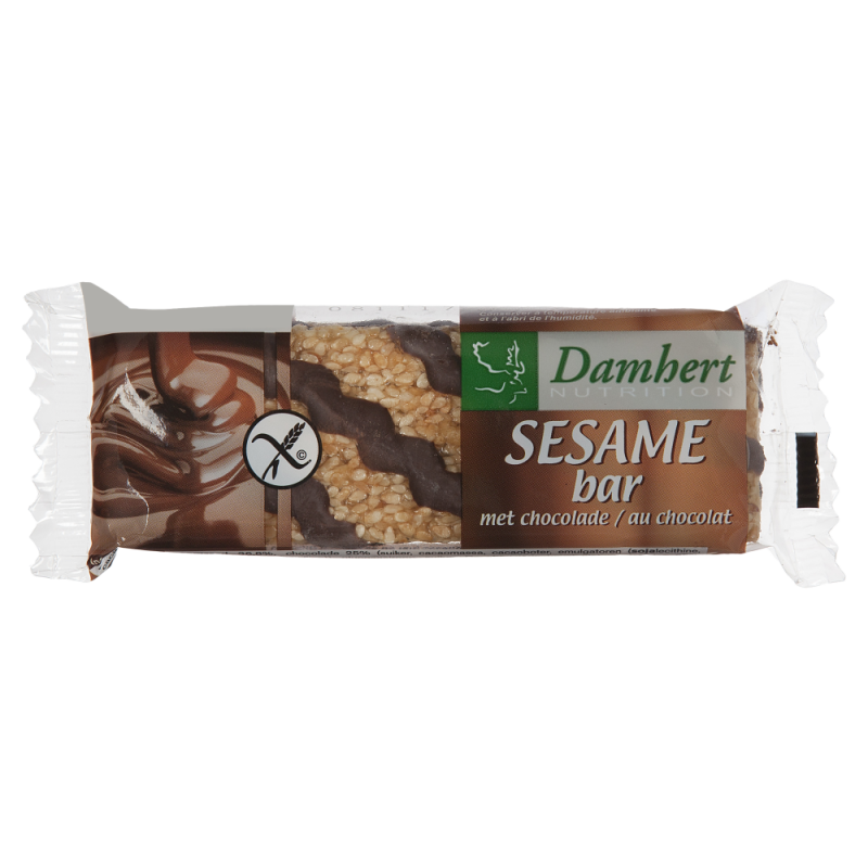 Damhert Sesambar Chocolade Glutenvrij 45g
