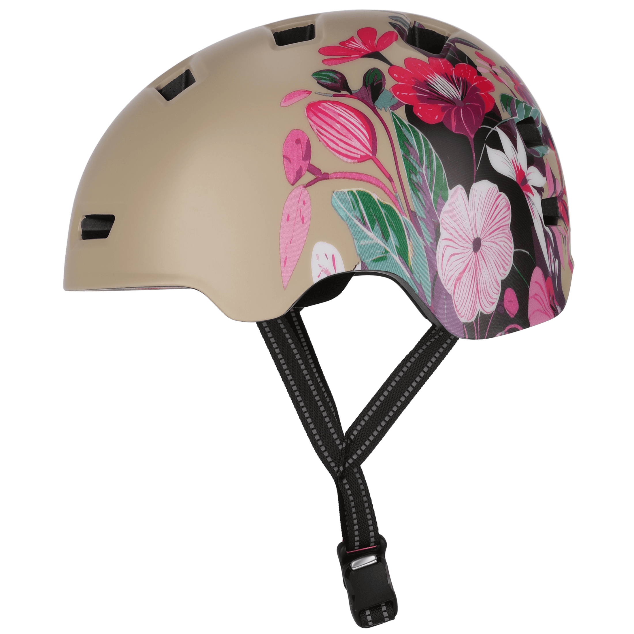 CrazySafety Rampage Flower Bicycle Helmet - Sykkelhjelmer