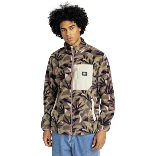 Veste polaire QUIKSILVER CLEAN COAST DESERT SAGE ABSTRACT PALM