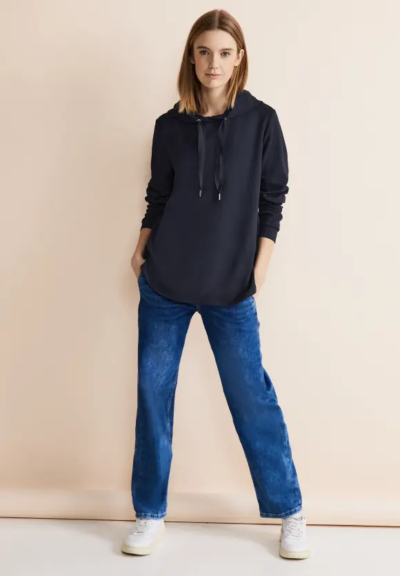 Shirt im Hoodie Style - deep blue