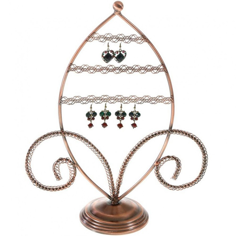 Porte bijoux porte boucle d'oreille amande Cuivre
