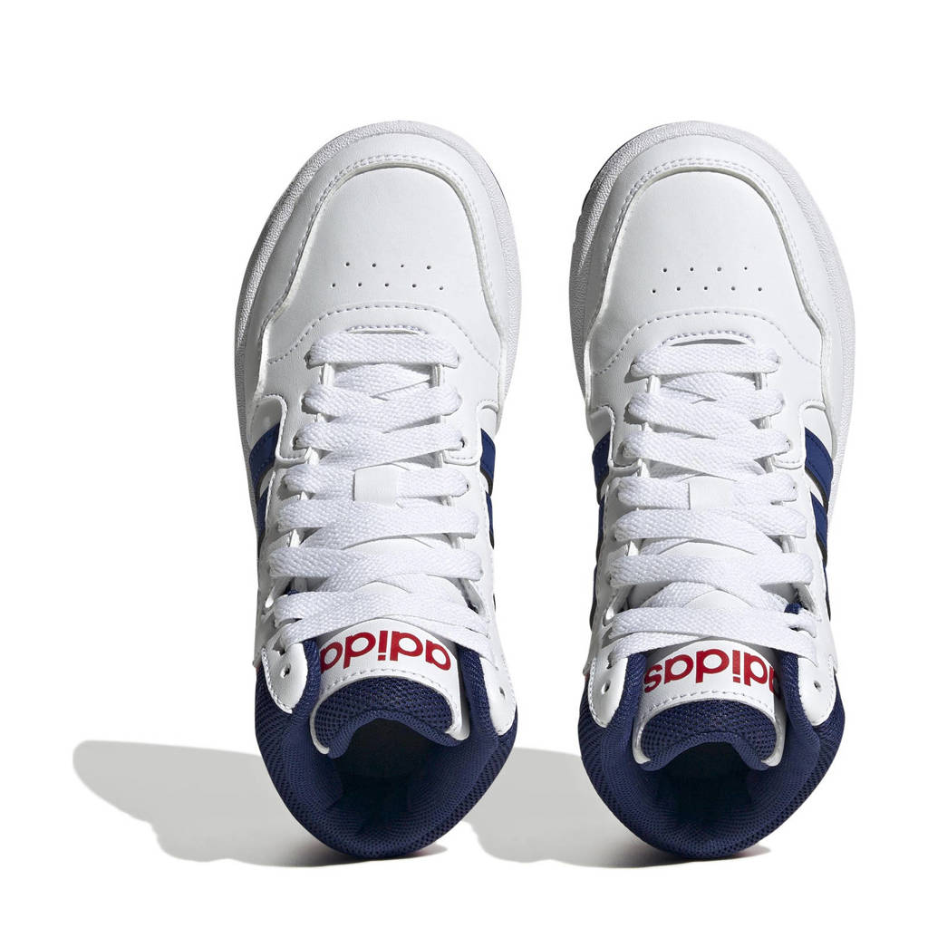 adidas Hoops Mid 3.0 sneakers wit/blauw/rood