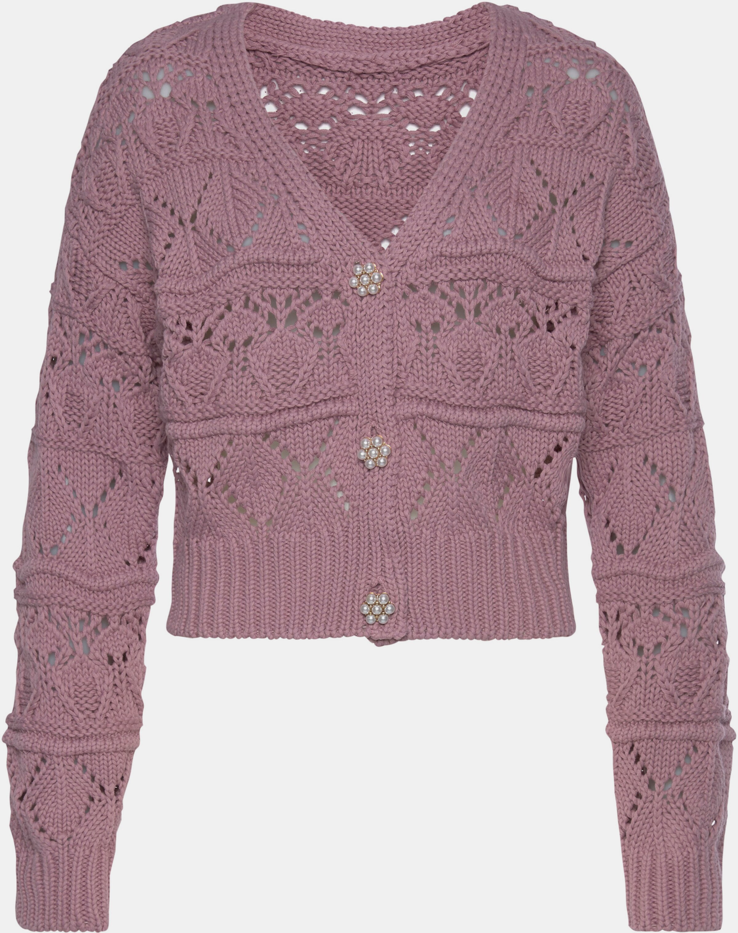 Ajourstrickjacke