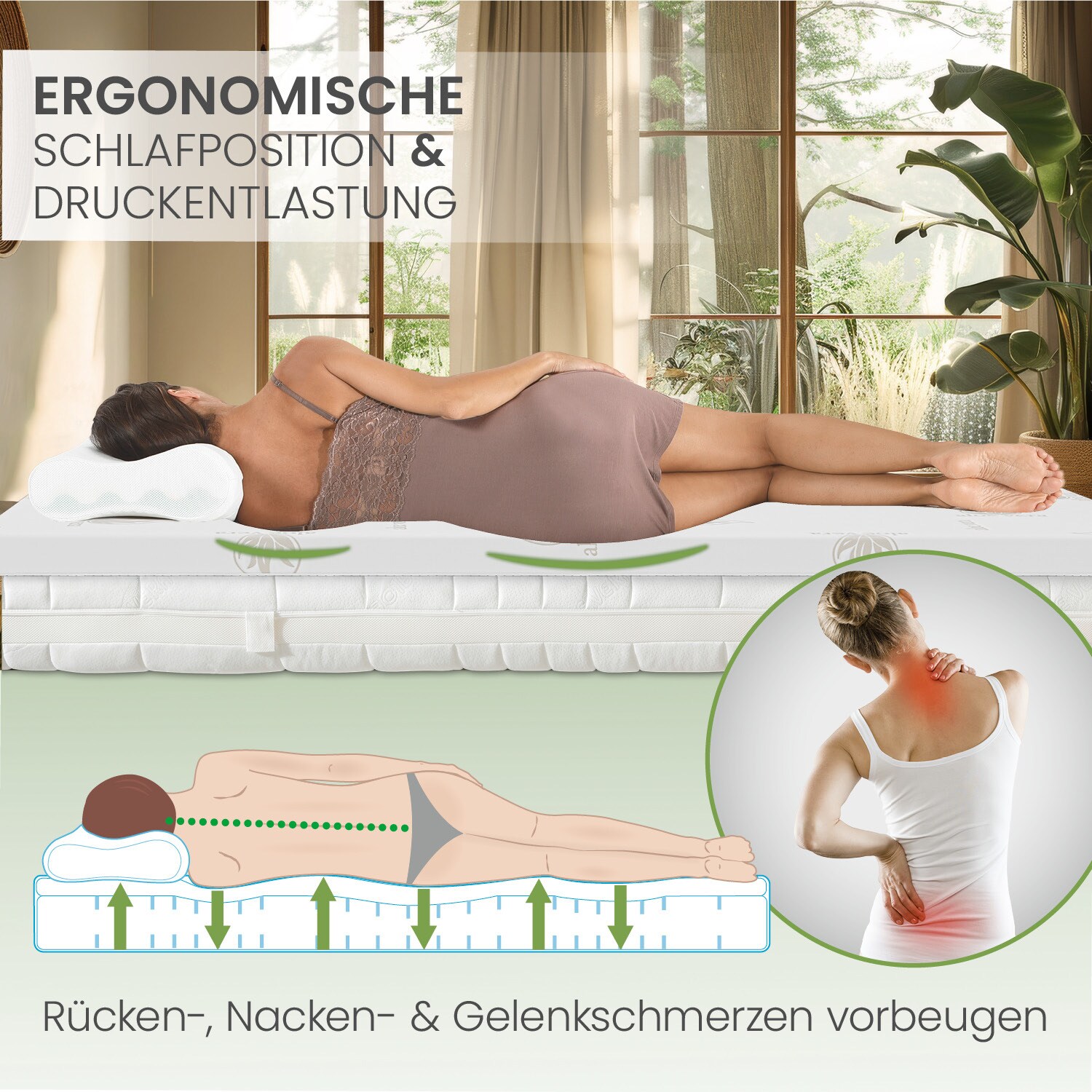 Bestschlaf Gelschaum-Topper, Höhe 4 cm