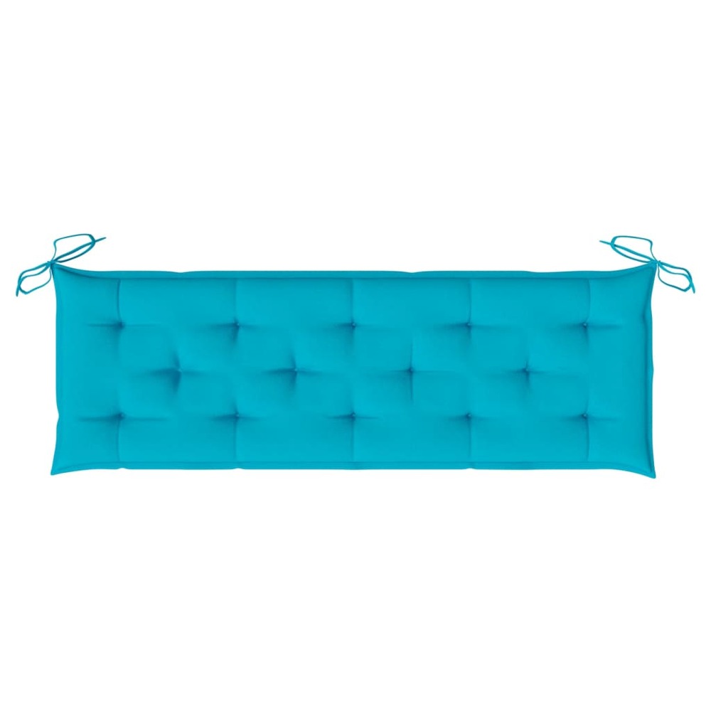 Coussin de banc de jardin turquoise 150x50x7 cm tissu oxford