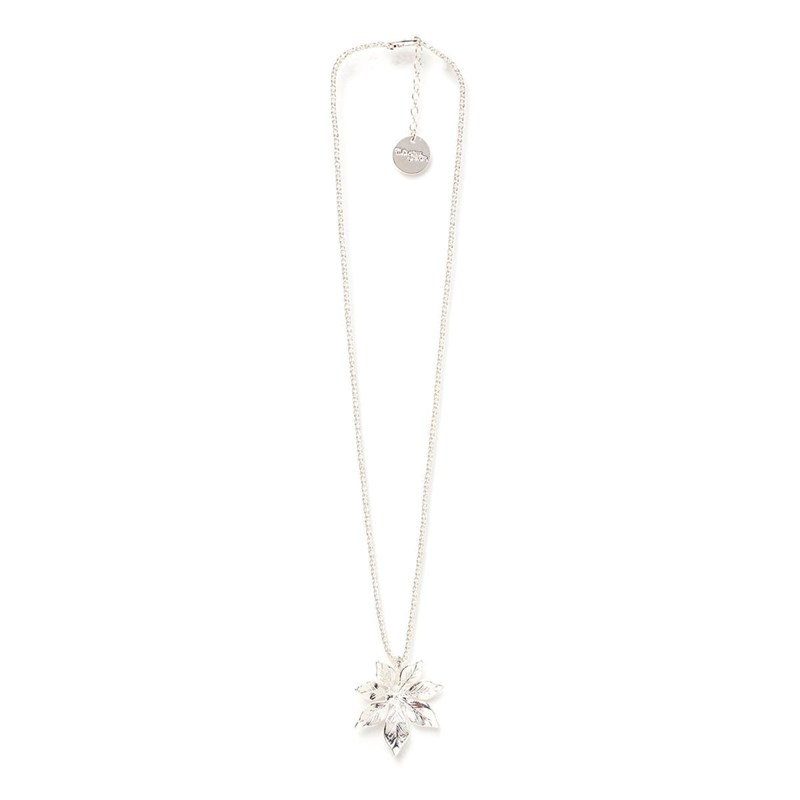 collier fleur plaqué argent - CHLORIS