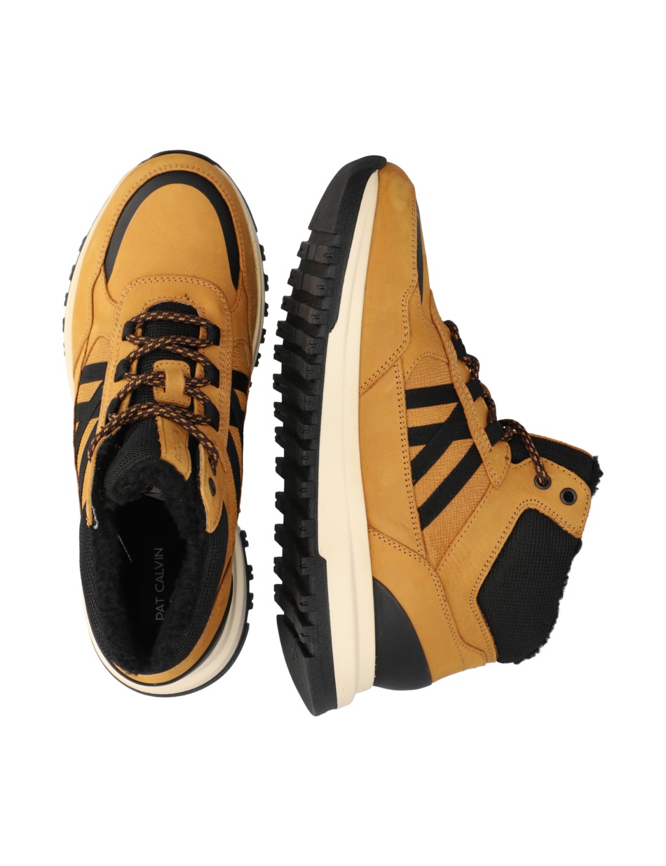 Lederkombination Boot