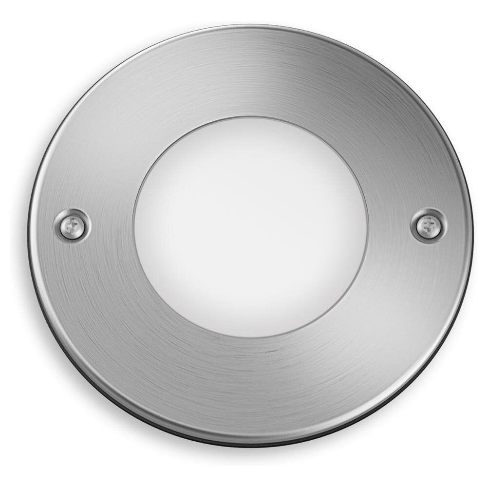 Moderne LED inbouwspot Moss in zilver