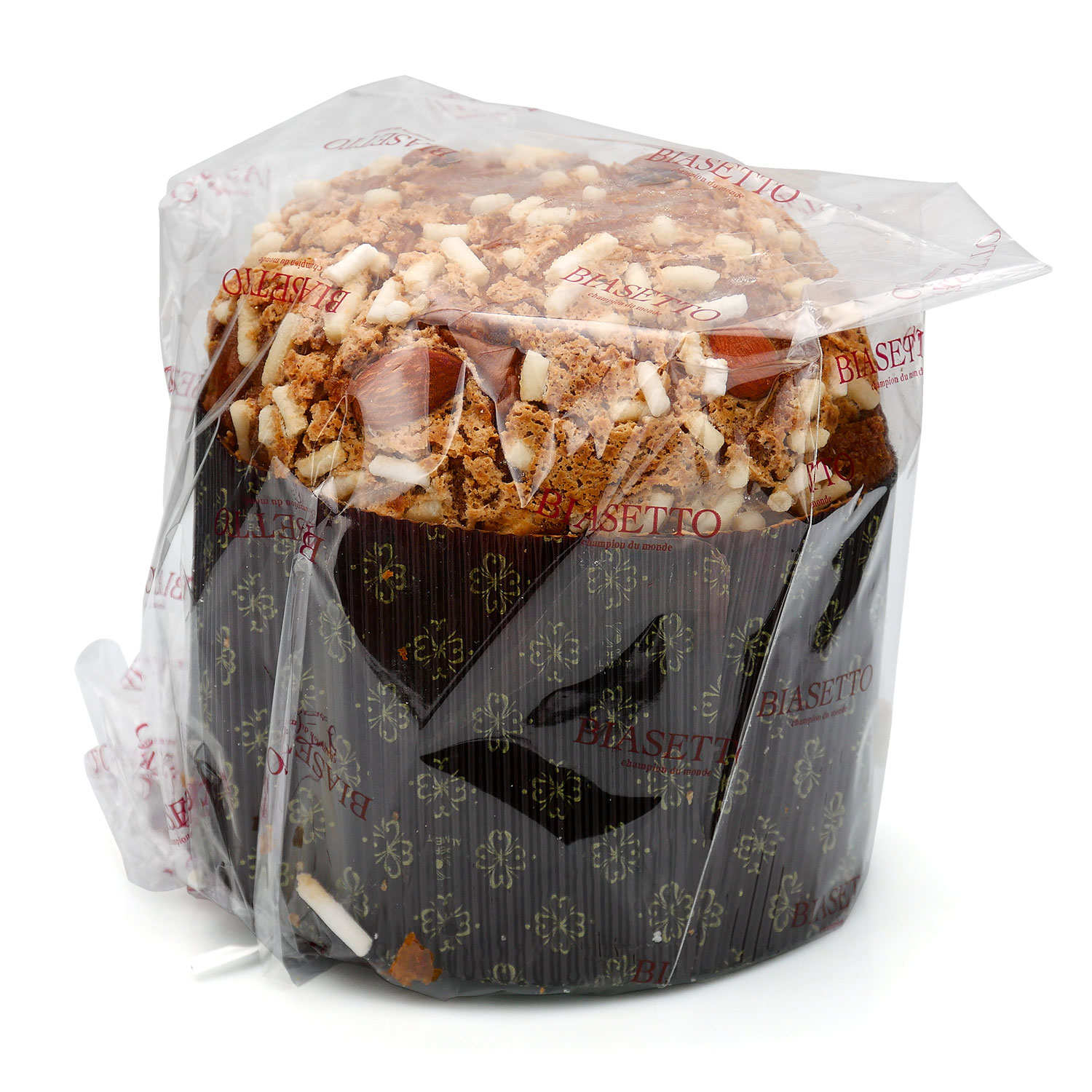 Panettone Biasetto classique avec glaçage aux amandes