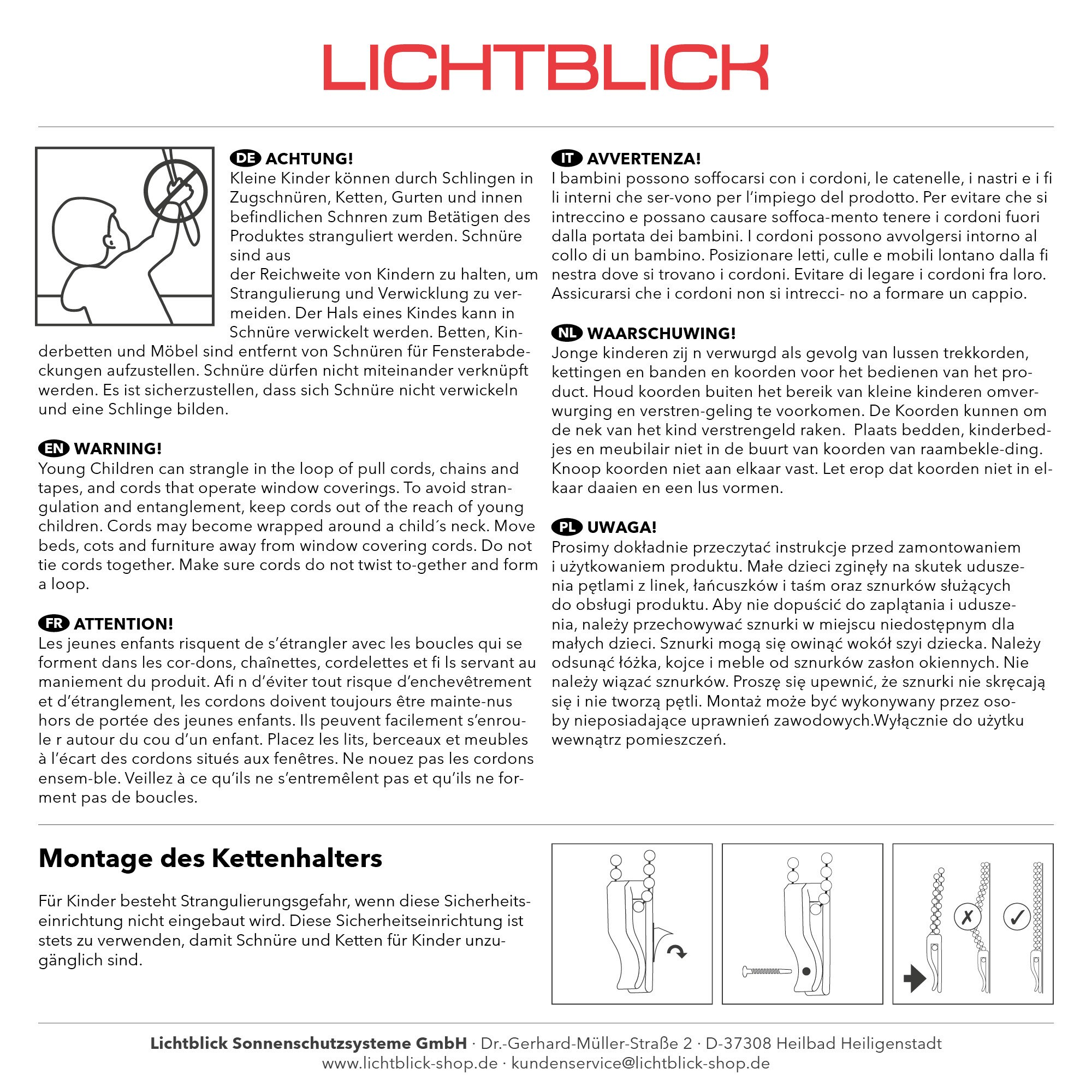 Lichtblick Rollo Klemmfix, ohne Bohren, blickdicht, Wimpelkette - Bunt