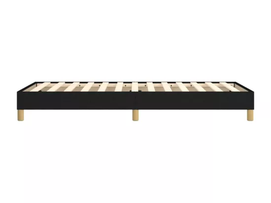 Sommier à lattes de lit Noir 100x200 cm Tissu
