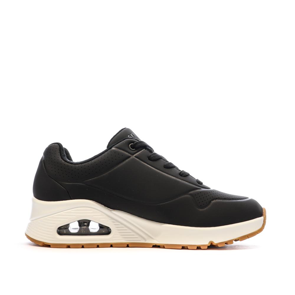 Skechers Baskets Noires Femme Skechers Uno