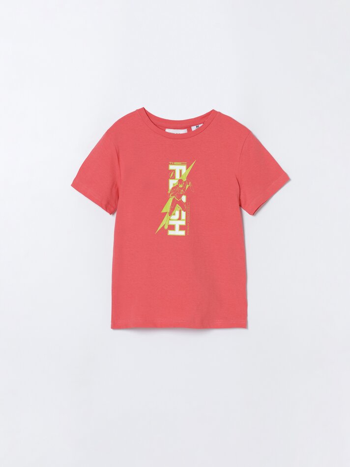 Camiseta Flash DC Estampada - Vermelha