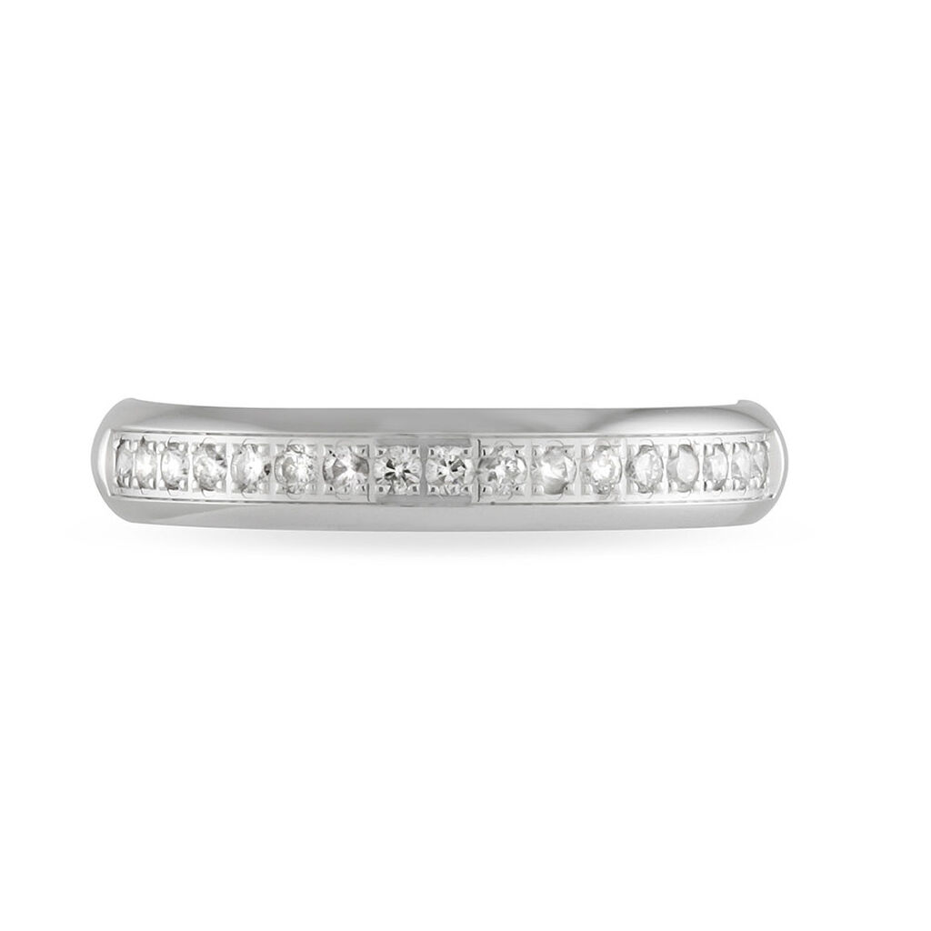 Alliance Vannie Or Blanc Diamant