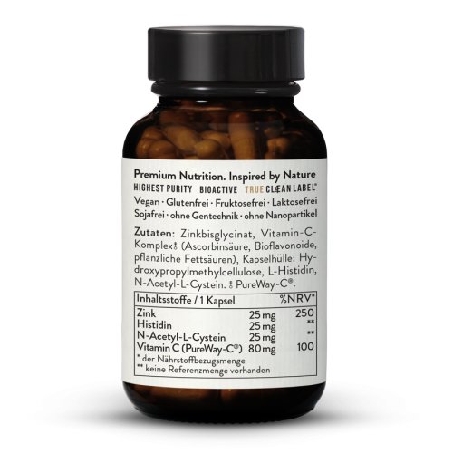 Sunday Natural Products  Zink Enhanced Histidin, NAC + C