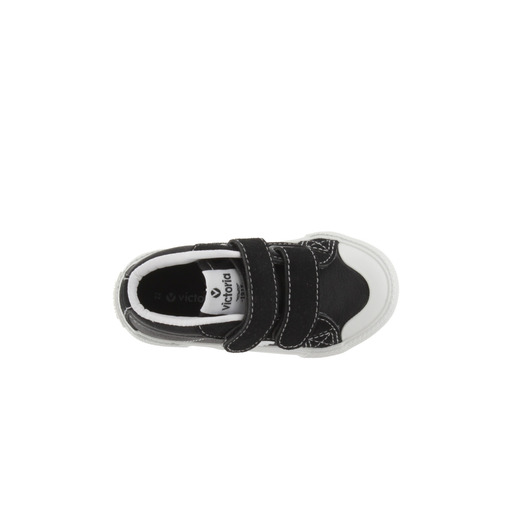 Botas de cano curto Victoria Tribu em couro sintético com logotipo contrastante e fecho de velcro.
