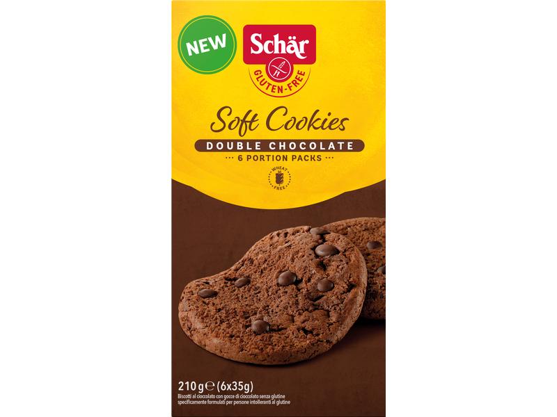 Dr.Schär Guetzli Soft Cookies Double Choc glutenfrei 210 g Schokokekse mit Schokoladentropfen