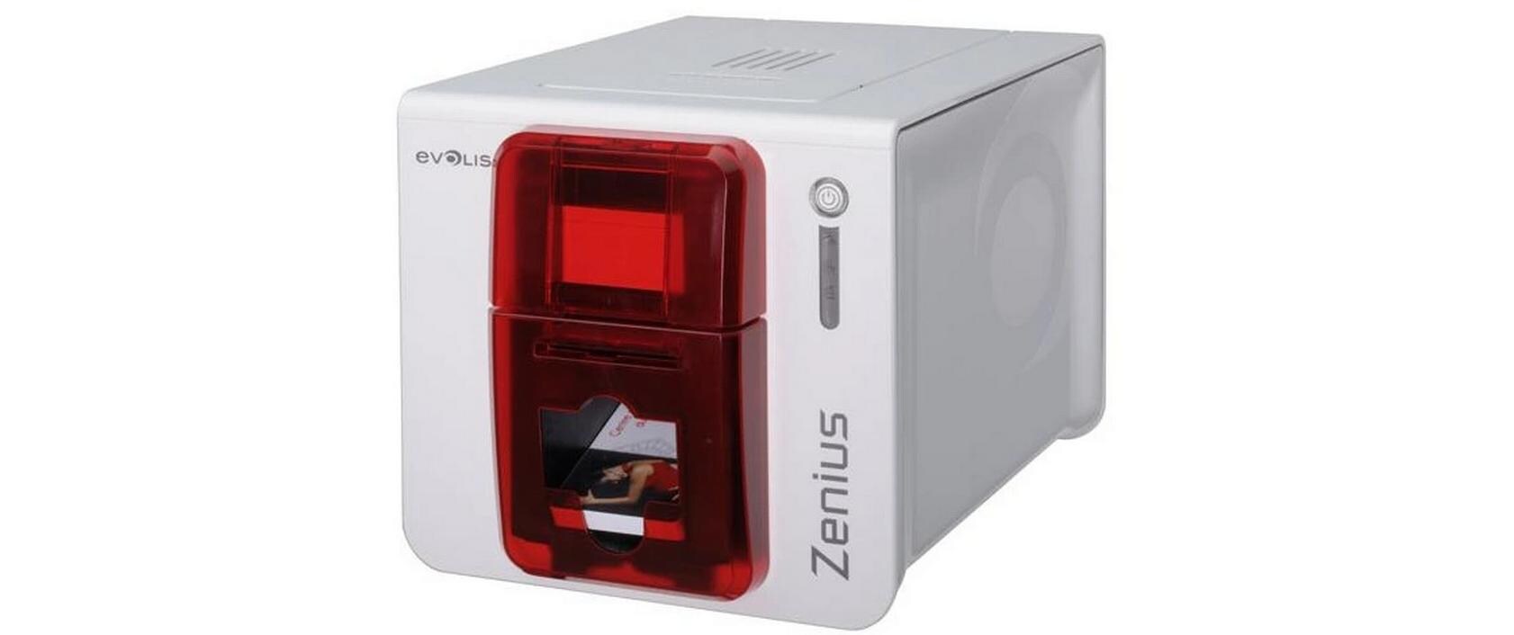 Kartendrucker Evolis Zenius red Expert USB + Ethernet<br>Kunststoffkartendrucker