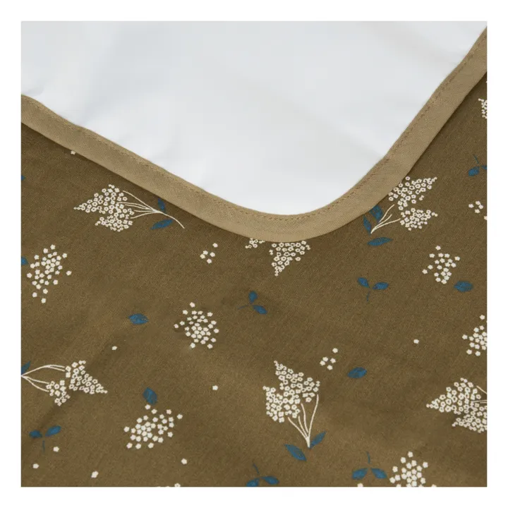 Nobodinoz Matelas à langer de voyage Stories en coton bio | Brun