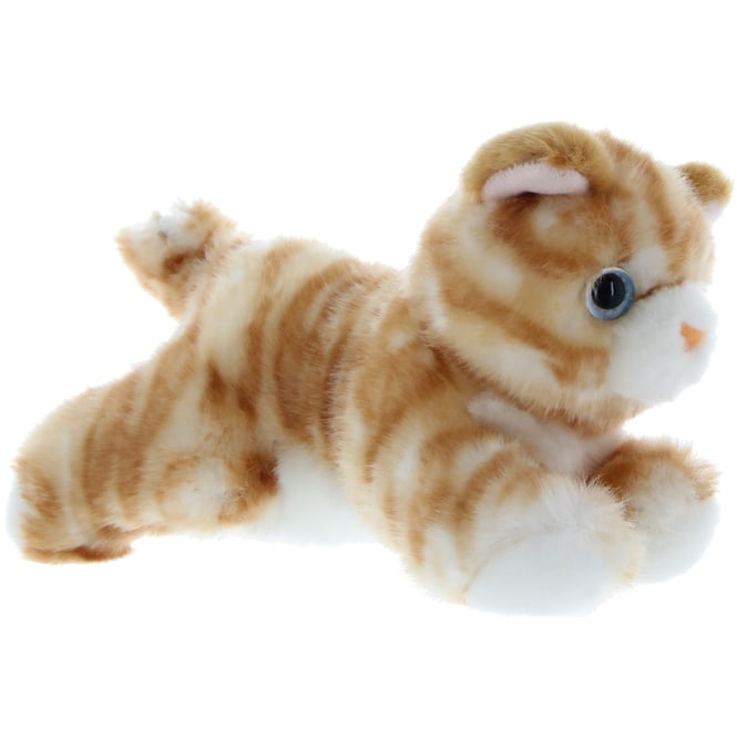 Besttoy - Plüsch-Katze - beige - liegend